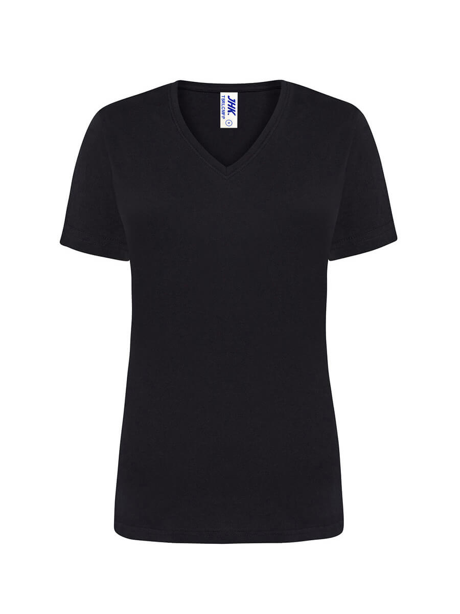 T-shirt Donna Manica Corta Collo A V Regular - immagine 2