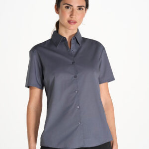 Camicia Donna Manica Corta Popeline