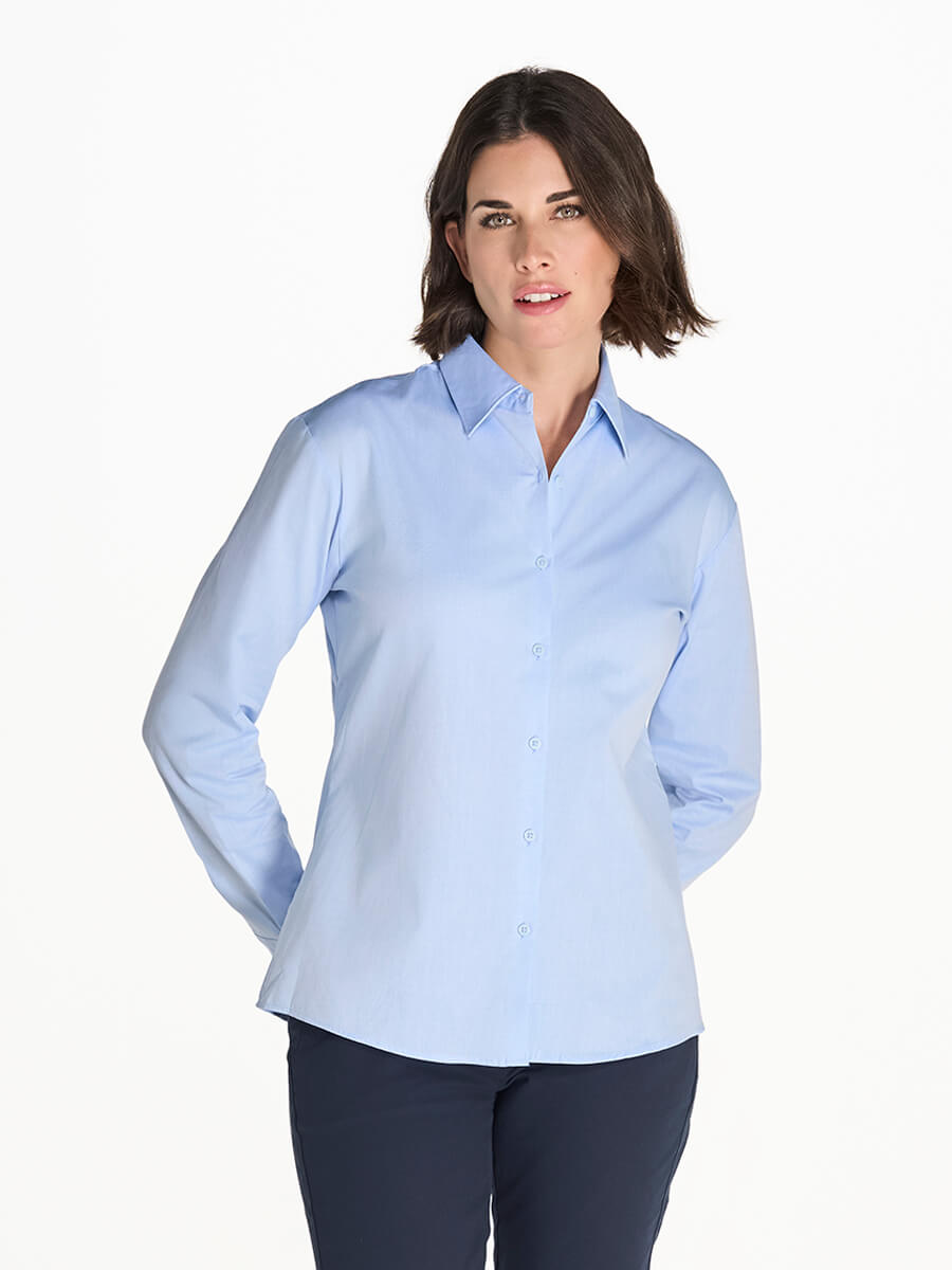 Camicia Donna Manica Lunga Oxford