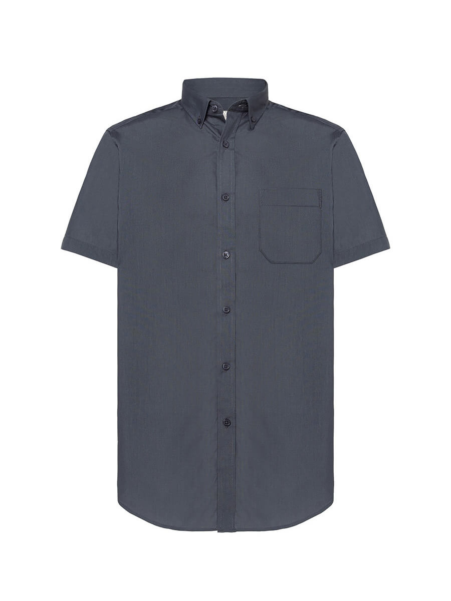 Camicia Uomo Manica Corta Popeline - immagine 3
