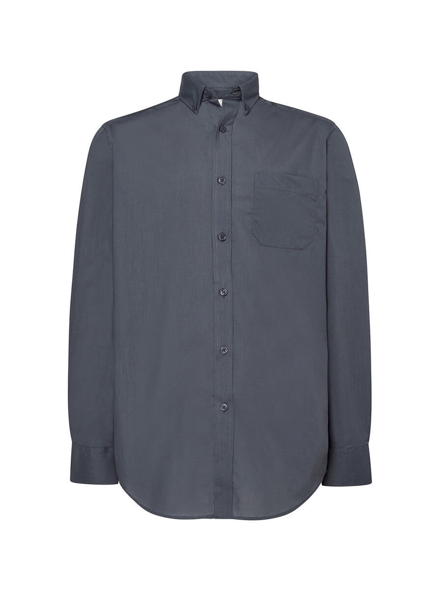 Camicia Uomo Manica Lunga Popeline - immagine 3