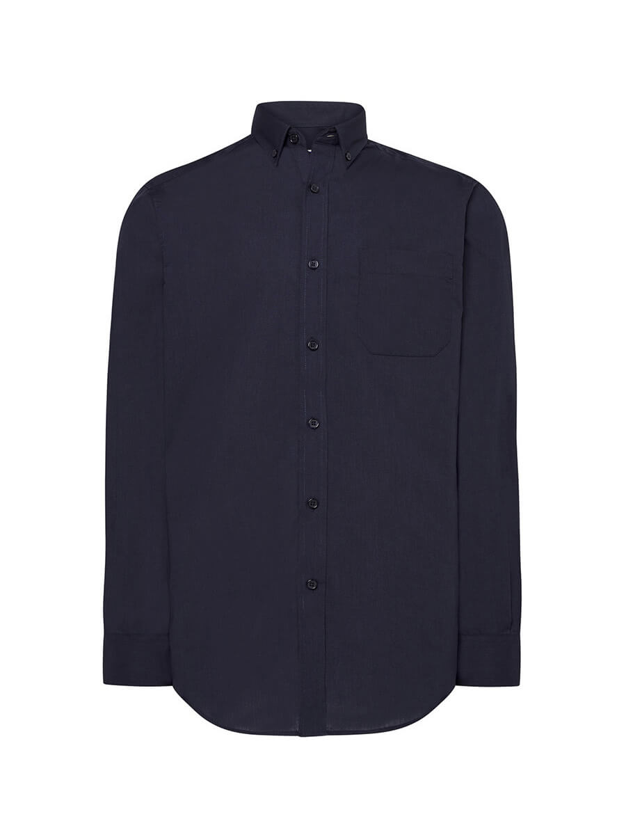 Camicia Uomo Manica Lunga Popeline - immagine 4