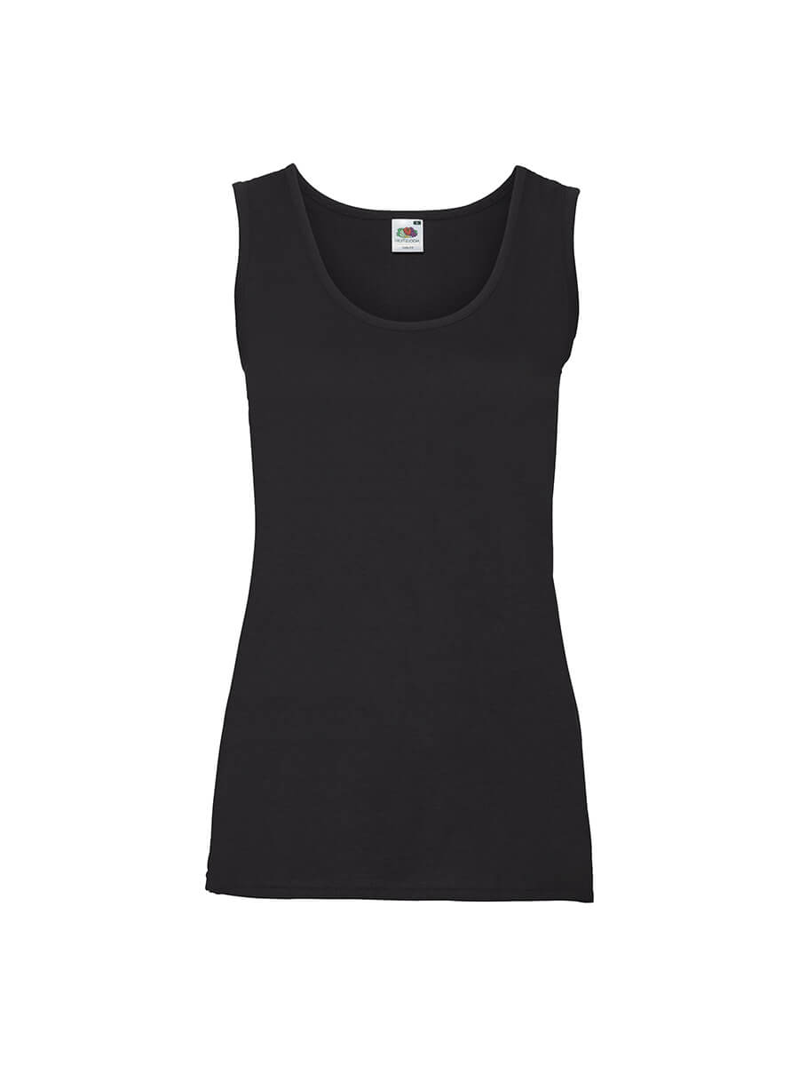 Canotta nera da personalizzare con logo o grafica. Ideale per abbigliamento promozionale e merchandising. Stampa online in Italia.