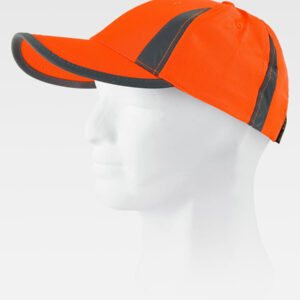 Cappello Visiera Curva 6 Pannelli Alta Visibilita