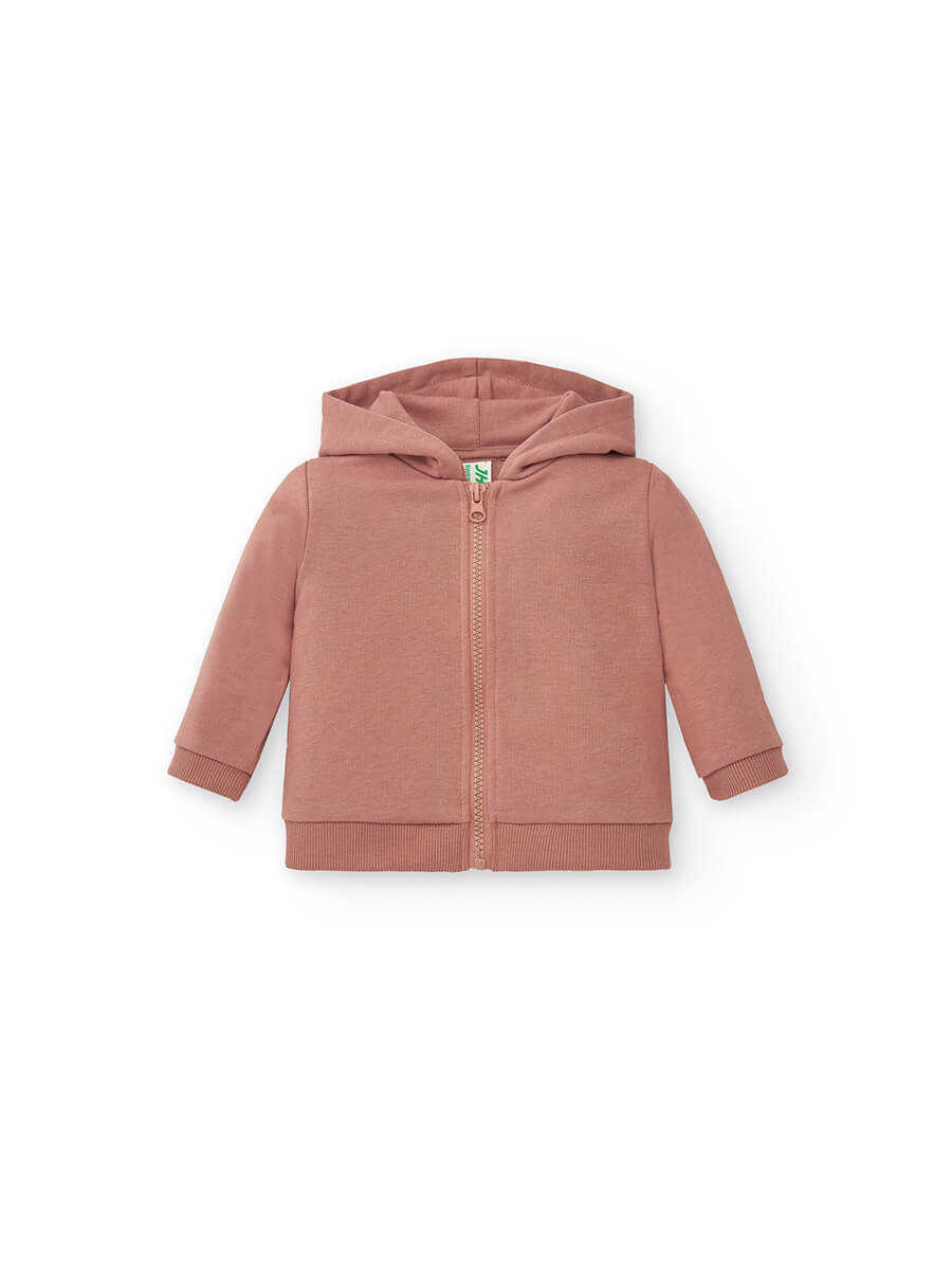 Felpa Baby Cappuccio E Zip Leggera French Terry - immagine 6