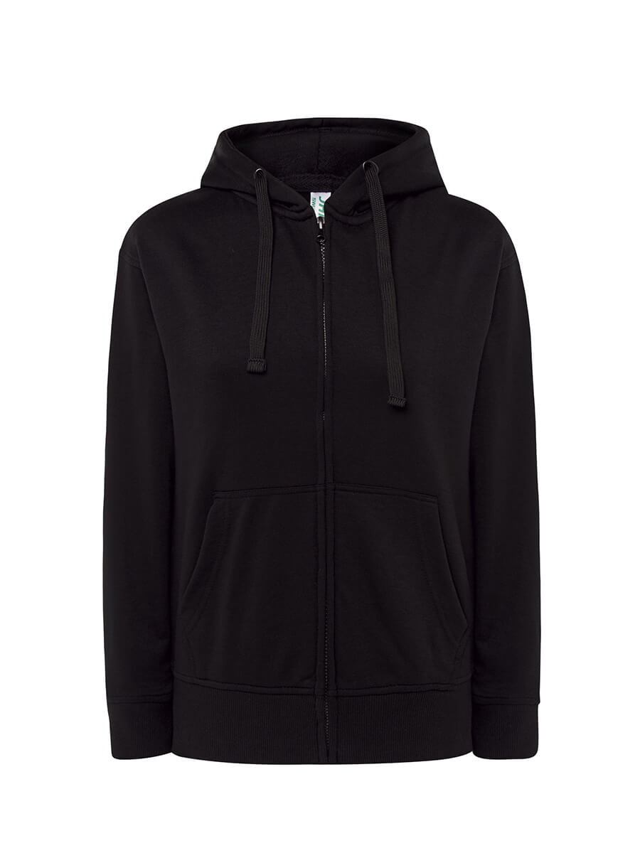 Felpa Donna Cappuccio E Zip Leggera French Terry - immagine 3