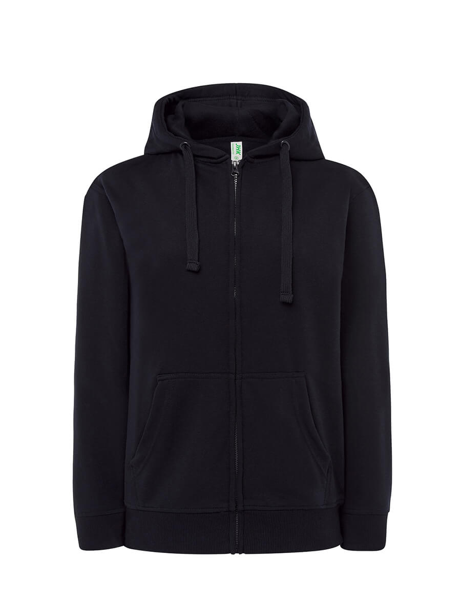 Felpa Donna Cappuccio E Zip Leggera French Terry - immagine 5