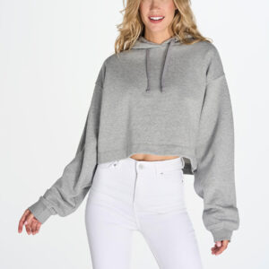 Felpa Donna Cappuccio Regular Cropped