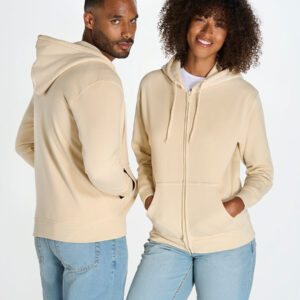 Felpa Unisex Cappuccio E Zip Organic Fuji