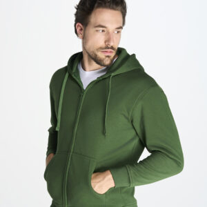Felpa Unisex Cappuccio E Zip Premium