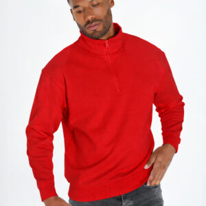 Felpa Unisex Mezza Zip Premium