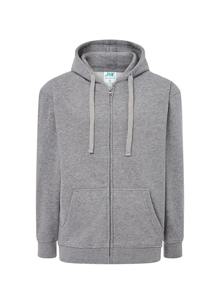 Felpa Uomo Cappuccio E Zip Leggera French Terry - immagine 5