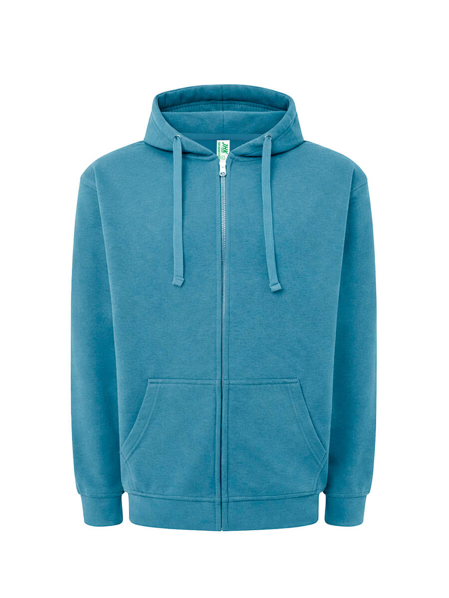 Felpa Uomo Cappuccio E Zip Leggera French Terry - immagine 3