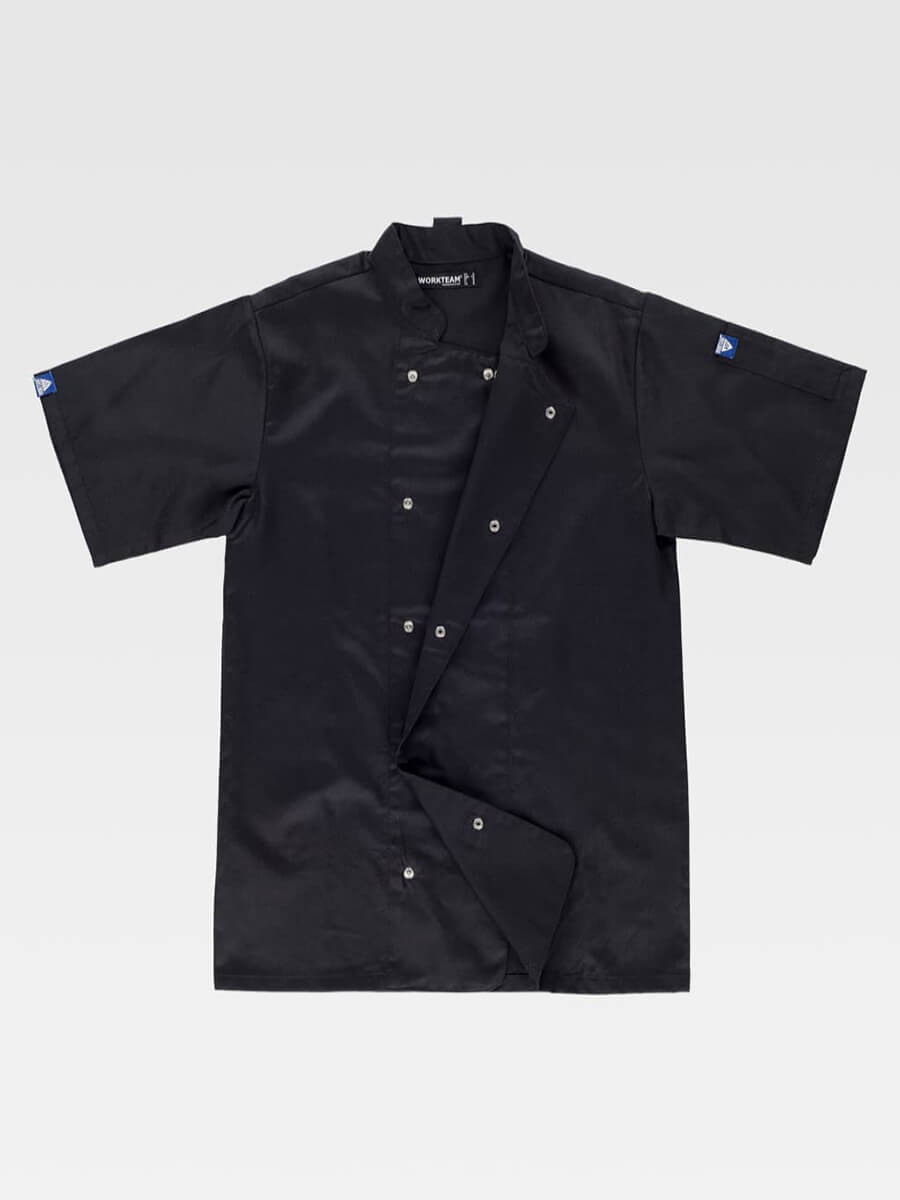 Giacca Cuoco Unisex Manica Corta Lavaggio 65° - immagine 2