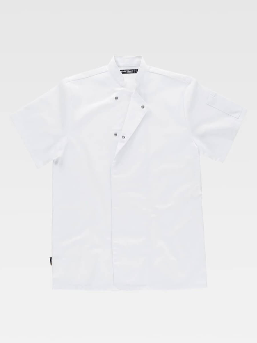 Giacca Cuoco Unisex Manica Corta Lavaggio 65° - immagine 3