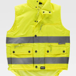 Gilet Imbottito Tessuto Oxford Alta Visibilita Classe 2
