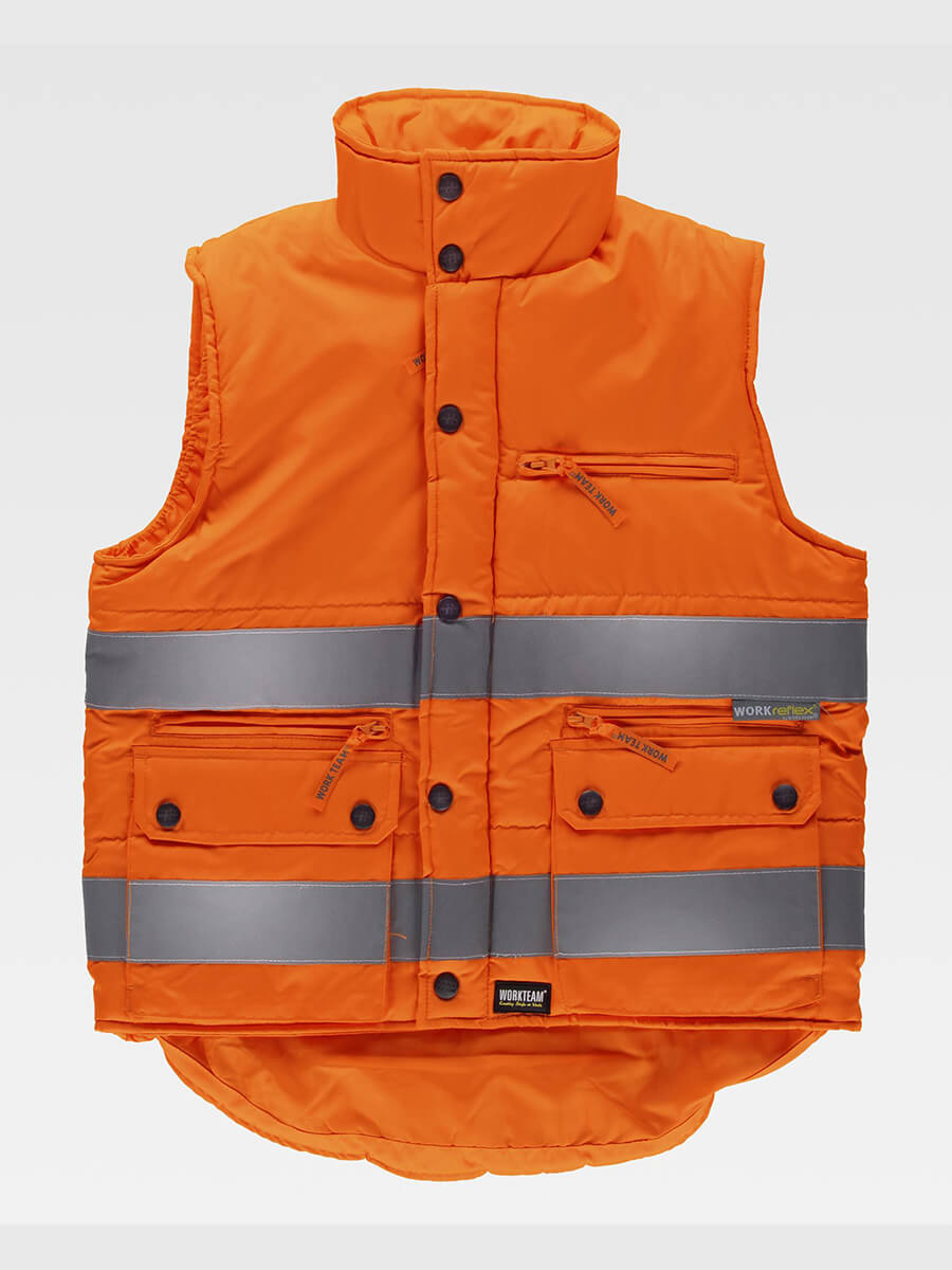 Gilet Imbottito Tessuto Oxford Alta Visibilita Classe 2 - immagine 3