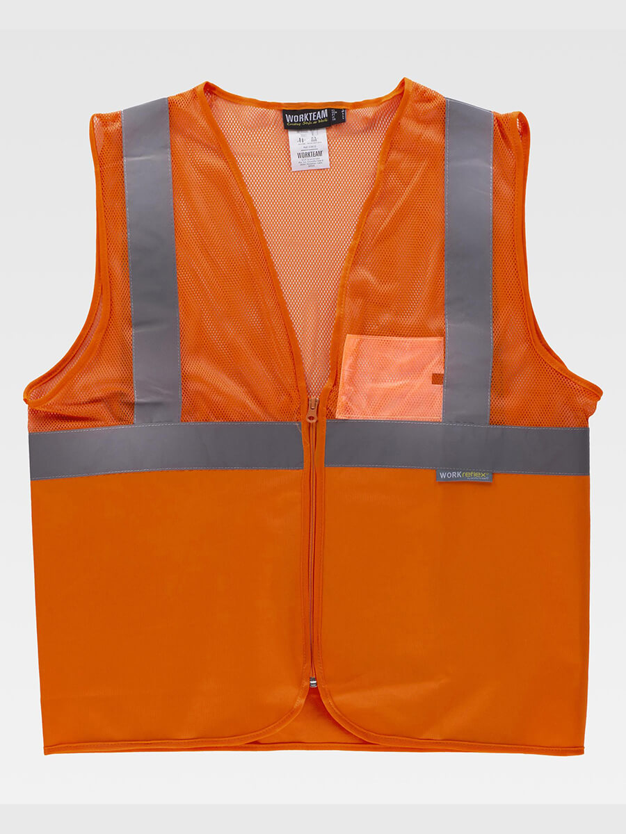Gilet Tessuto In Rete Alta Visibilita Classe 1