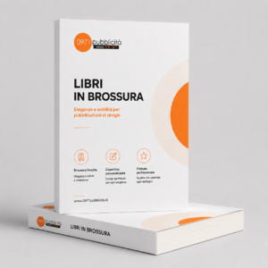 Libri in brossura fresata con copertina personalizzabile, ideali per pubblicazioni di pregio. Stampa online di alta qualità.