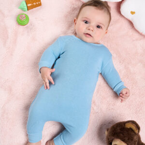 Pagliaccetto Baby Manica Lunga Felpa Leggera French Terry