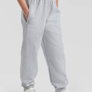 Pantaloni tuta grigi personalizzabili con logo o grafica per aziende e privati. Stampa online di abbigliamento promozionale.