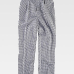 Pantalone Cuoco Tessuto A Quadretti