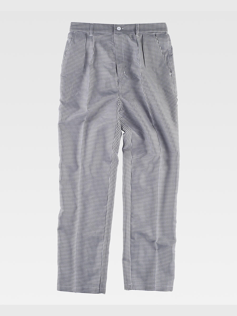 Pantalone Cuoco Tessuto A Quadretti