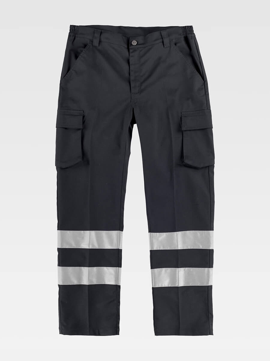 Pantalone Da Lavoro Multitasche Bande Rifrangenti - immagine 3