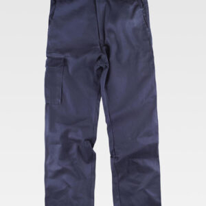 Pantalone Da Lavoro Multitasche In Cotone