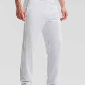 Pantaloni tuta grigi da uomo, ideali per abbigliamento personalizzato con logo o grafica aziendale. Stampa online.