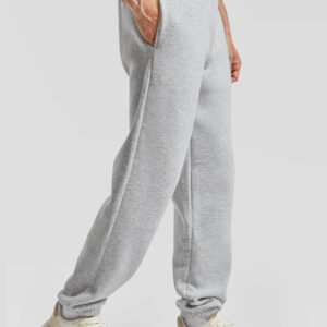 Pantaloni tuta grigi personalizzabili con logo o grafica, ideali per abbigliamento promozionale e brand aziendale. Stampa online in Italia.