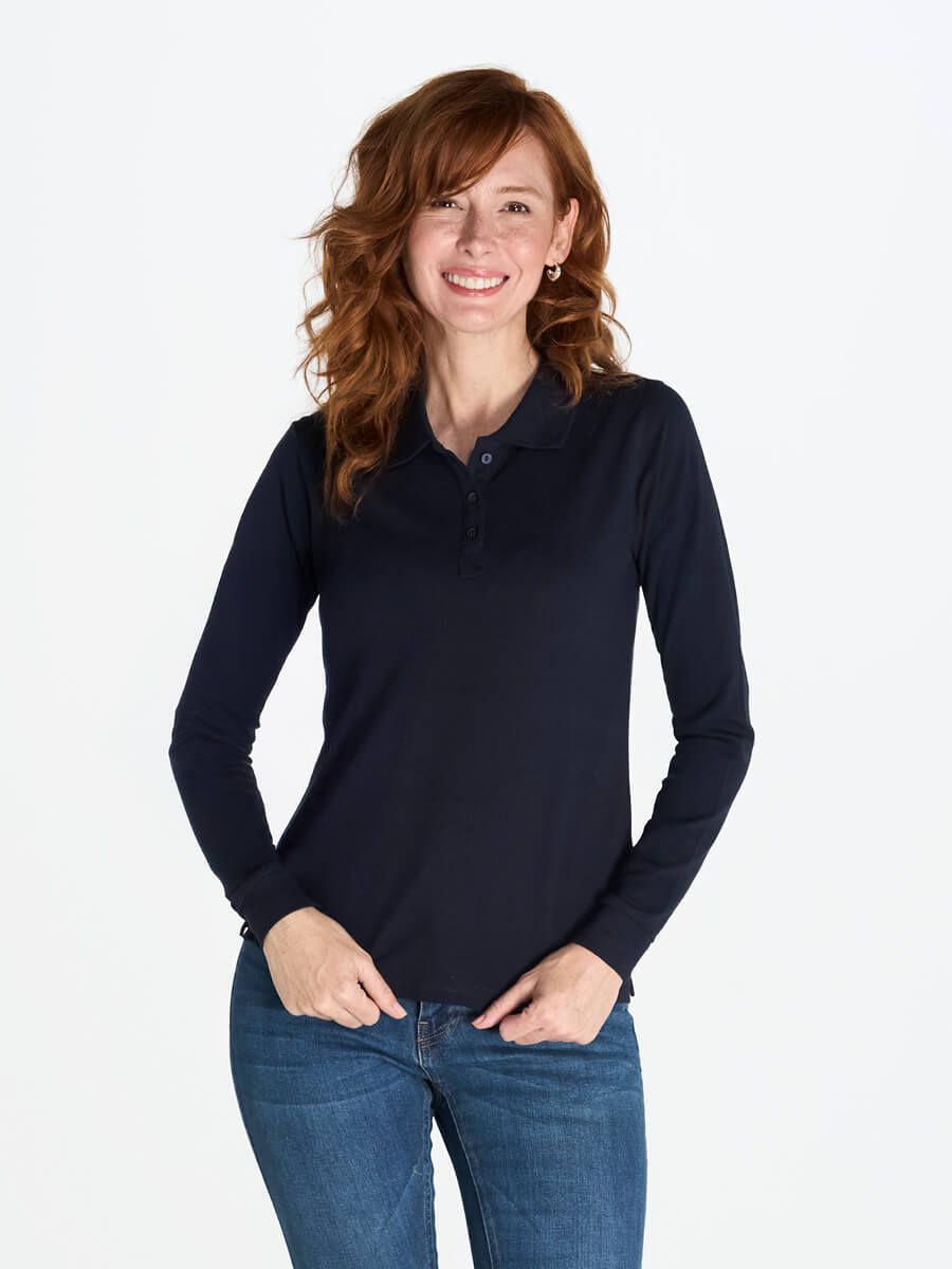 Polo Donna Manica Lunga Regular