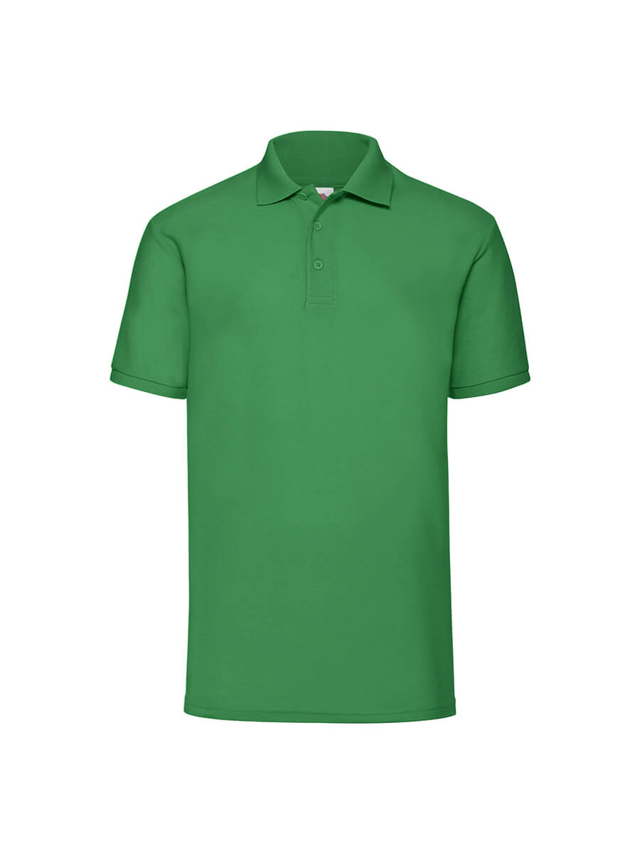 Polo verde personalizzabile, ideale per abbigliamento promozionale e divise aziendali. Stampa il tuo logo online.