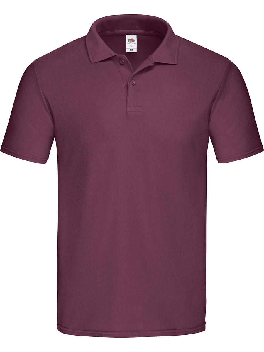 Polo bordeaux da personalizzare con logo o grafica. Abbigliamento promozionale e aziendale stampato online.