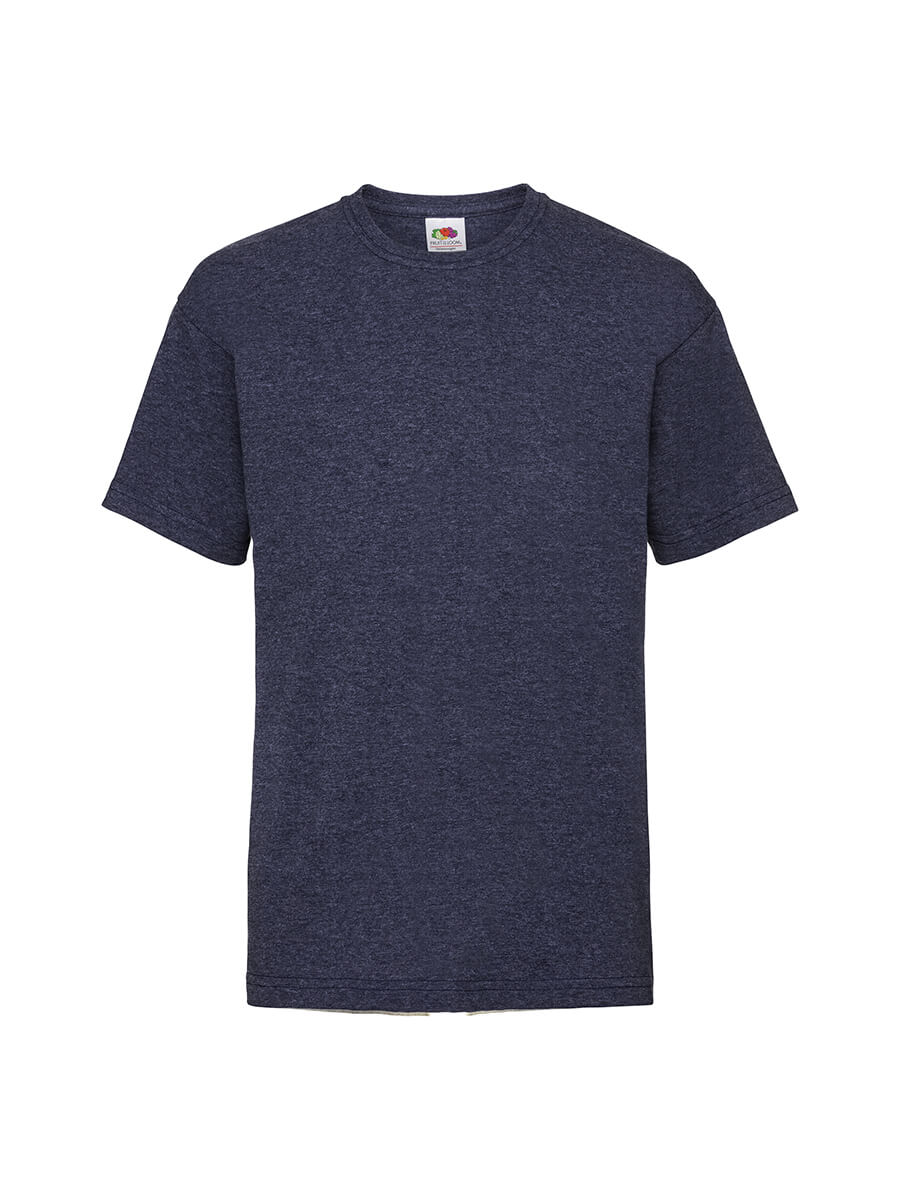 T-shirt blu scuro personalizzabile per uomo e donna, ideale per stampa online di loghi aziendali, eventi e abbigliamento promozionale.