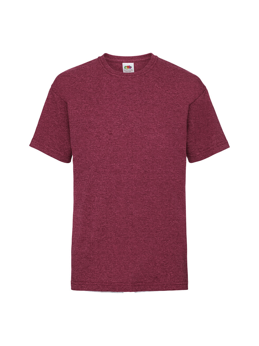 T-shirt bordeaux personalizzabile, ideale per stampa logo aziendale o grafica promozionale. Abbigliamento promozionale e gadget personalizzati.