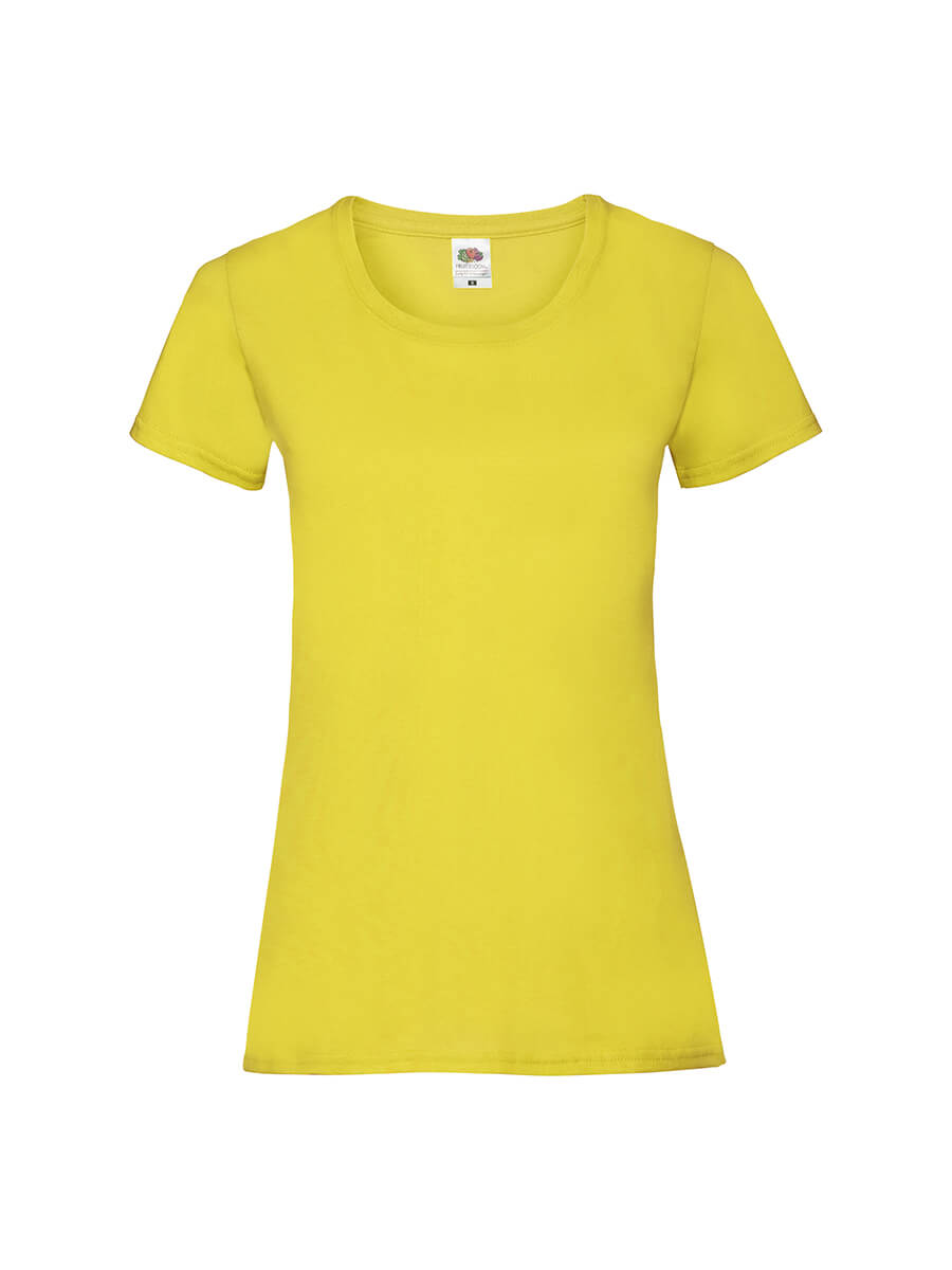 T-shirt gialla da personalizzare con la tua grafica. Ideale per abbigliamento promozionale, eventi e merchandising. Stampa online di alta qualità.