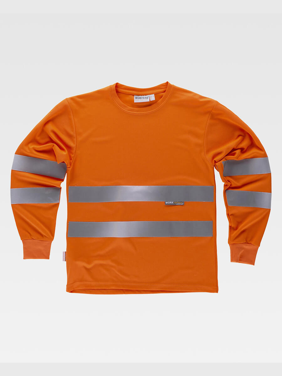 T-shirt Manica Lunga Alta Visibilita Classe 2 - immagine 3