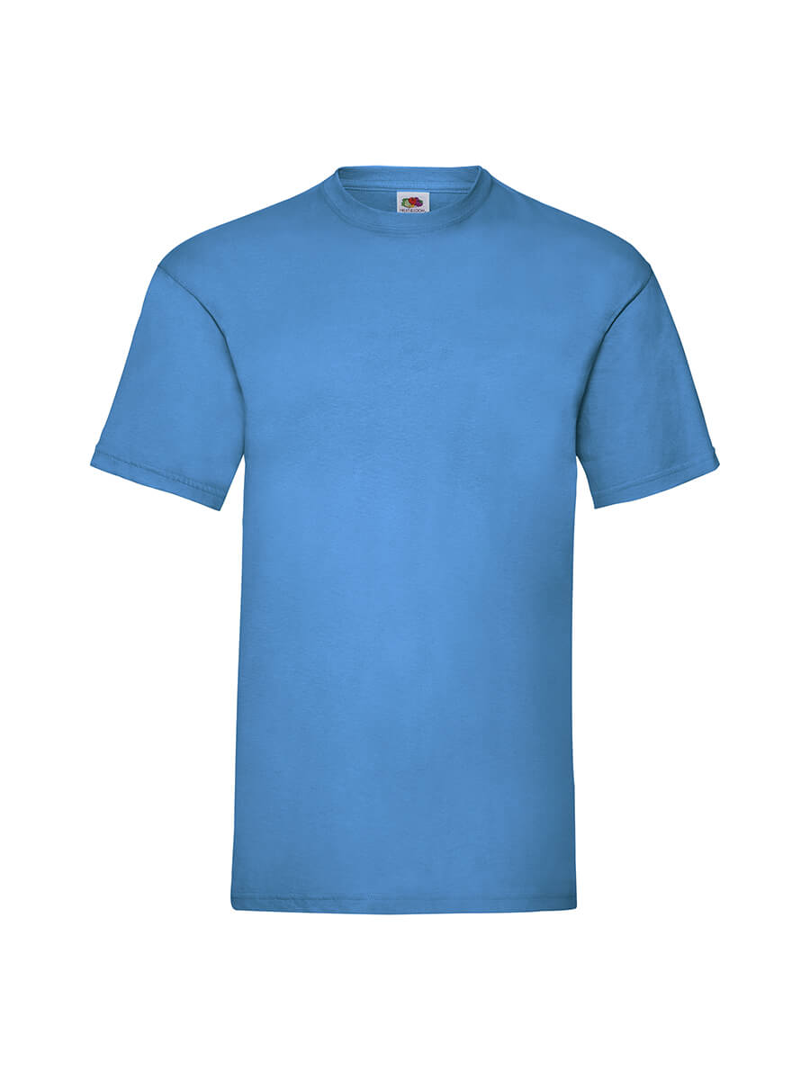 T-shirt blu girocollo personalizzabile con logo o grafica, ideale per abbigliamento promozionale e merchandising. Stampa online in Italia.