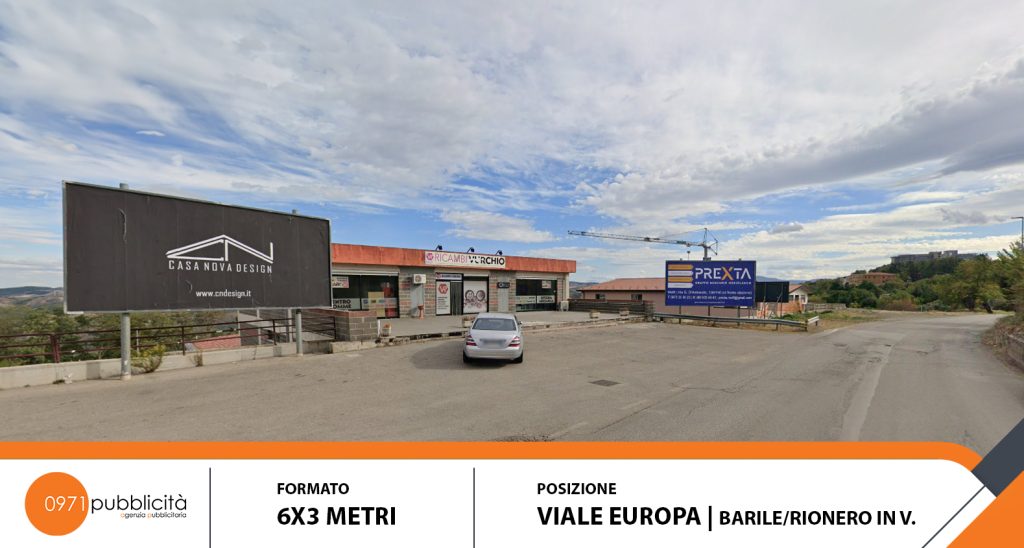 VIALE EUROPA - BARILE RIONERO