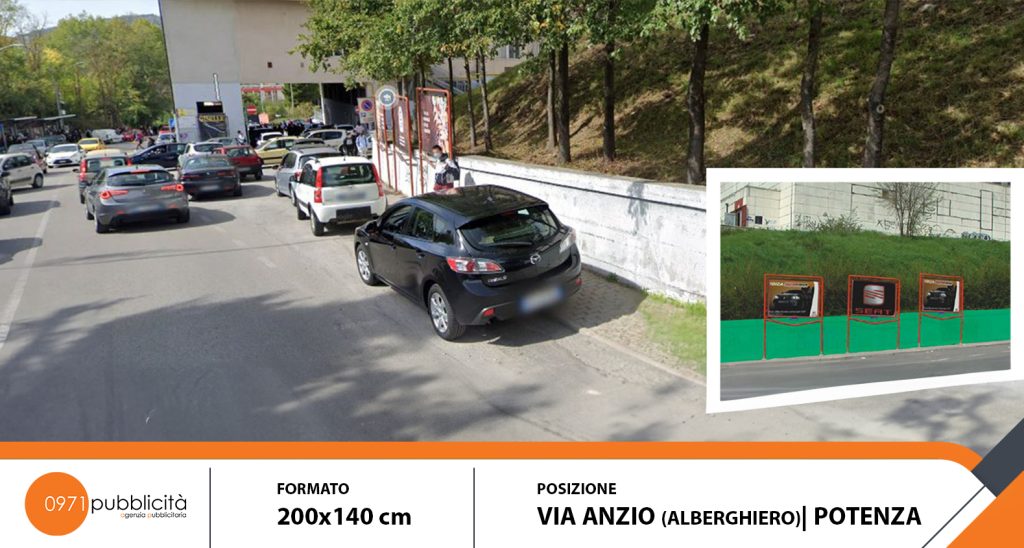 Manifesto via anzio stendardi-poster potenza pubblicitario 200x140