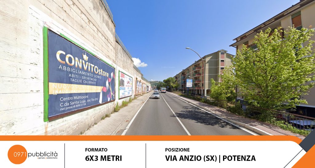 via ANZIO SX potenza 6x3