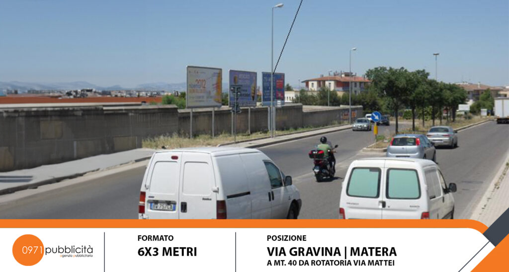 VIA GRAVINA - MATERA - POSTER 6X3