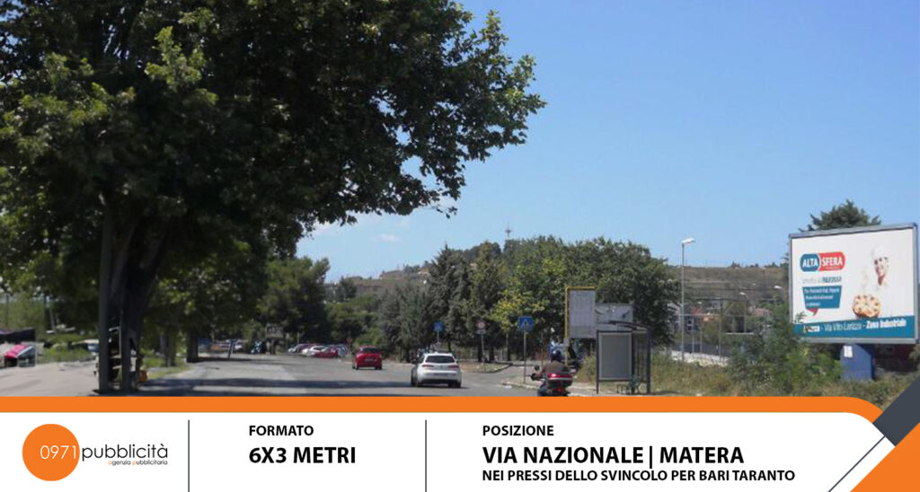 POSTER MATERA VIA NAZIONALE 6X3