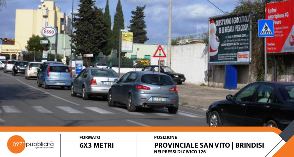 BRINDISI | PROVINCIALE SAN VITO #126 | POSTER 6X3