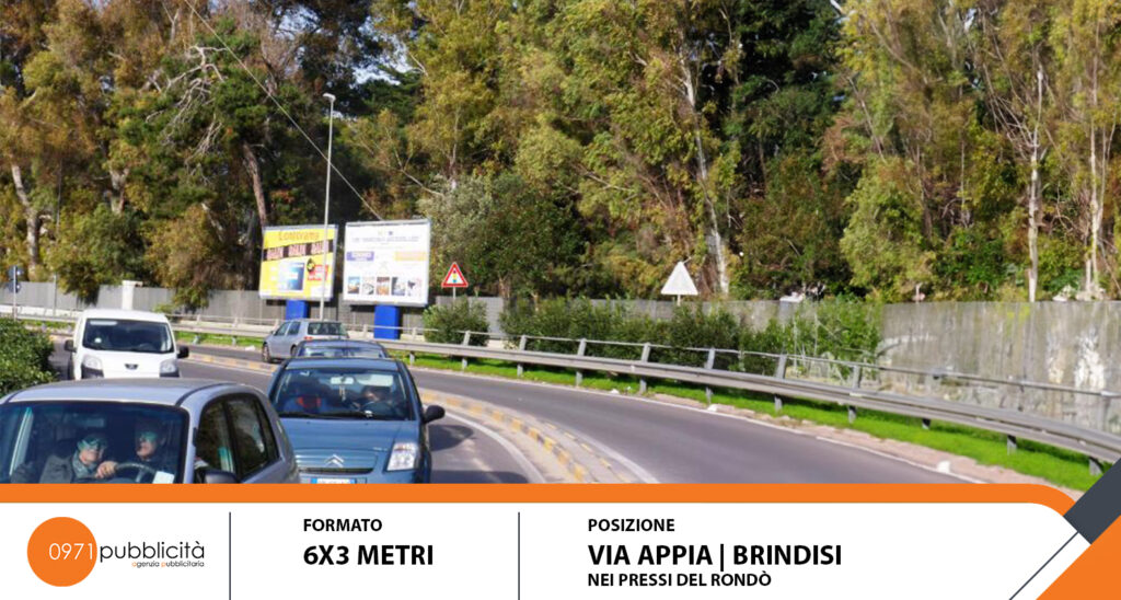 BRINDISI | VIA APPIA (NEI PRESSI DEL RONDO') | POSTER 6X3