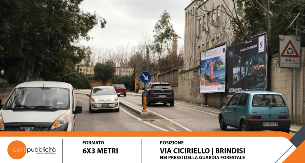 BRINDISI | VIA CICIRIELLO (PRESSO GUARDIA FORESTALE) | POSTER 6X3