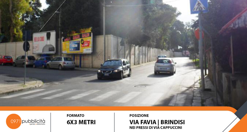 BRINDISI | VIA FAVIA (PRESSO VIA CAPPUCCINI) | POSTER 6X3