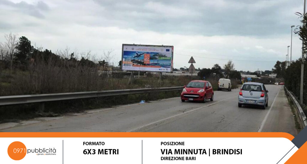 BRINDISI | VIA MINNUTA (DIR. BARI) | POSTER 6X3