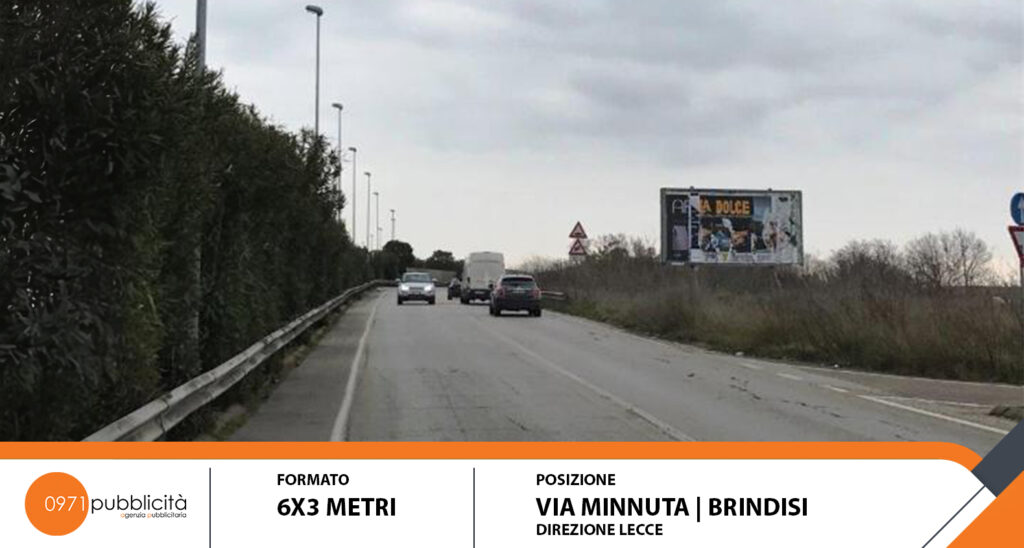 BRINDISI | VIA MINNUTA (DIR. LECCE) | POSTER 6X3